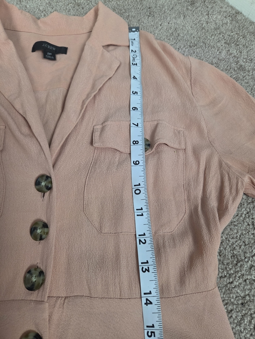 J. Crew Pink Buttoned Shirt Dress - Picture 8 of 12